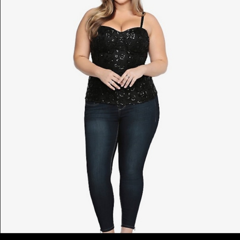 COPY - Torrid sequin bustier top